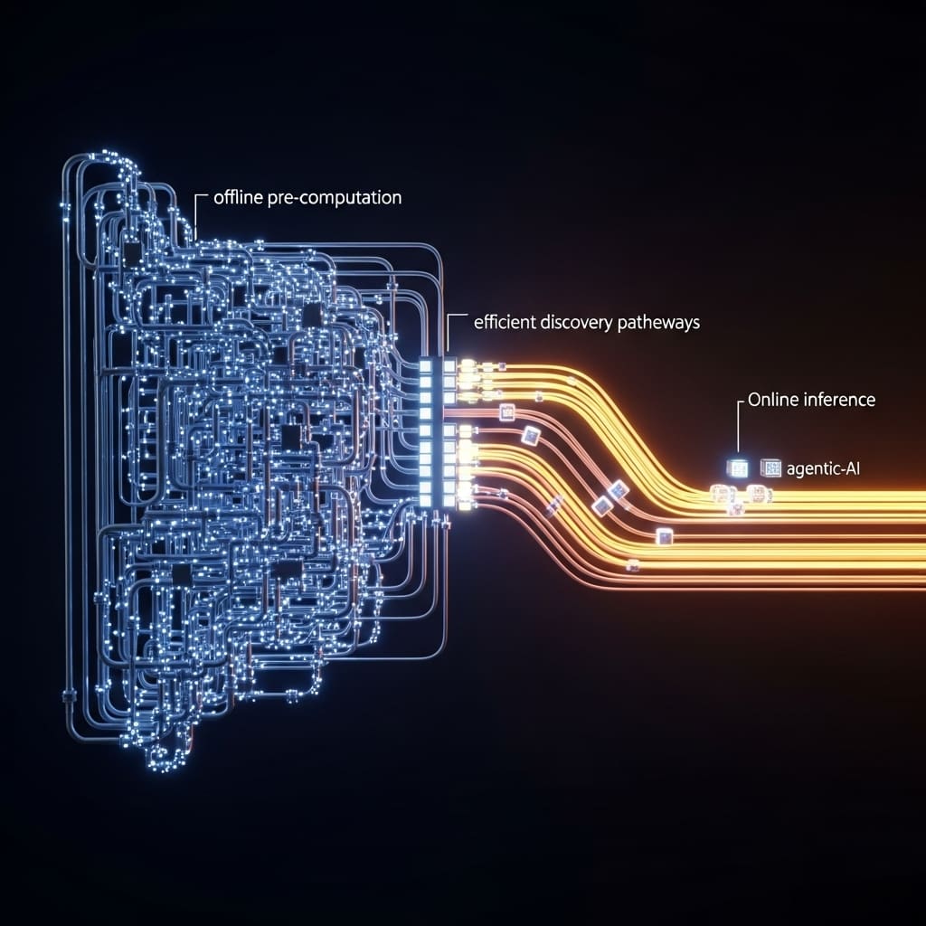 Idea2story Achieves Autonomous Discovery Via Pre-Computation, Reducing Online Reasoning Costs