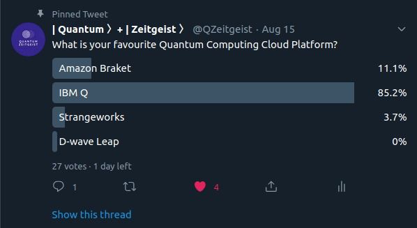 Vote for your favorite Quantum Cloud platform