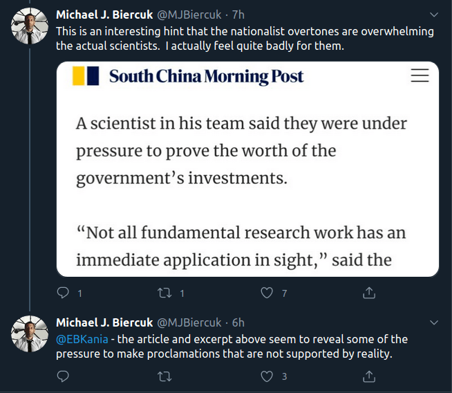 Chinese claim Quantum Computer a million times more powerful than Google's Sycamore