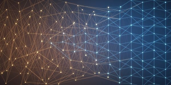 A neural network beside a crystalline qubit lattice