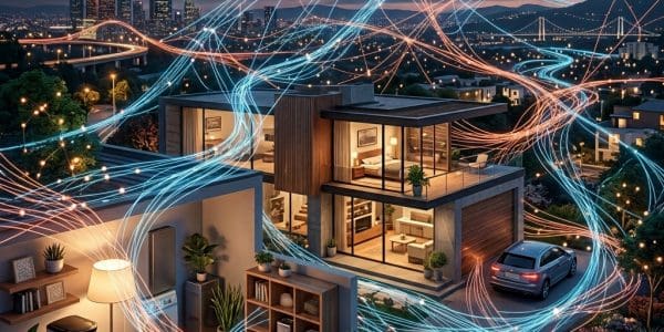 Mesh of connected sensor nodes with active links