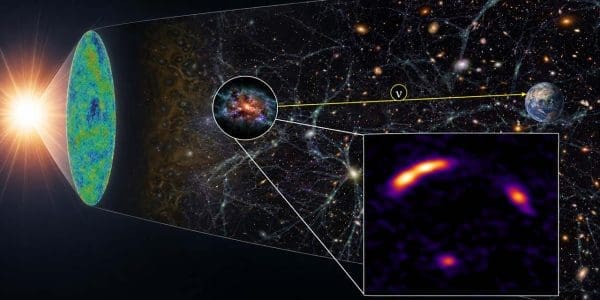 ALMA: JCMT0402− Galaxy Emits Neutrinos Without Black Hole Power