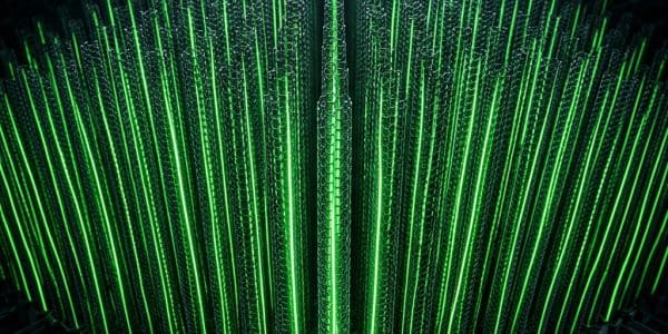 Vertical carbon-nanotube array merging into a circuit layer