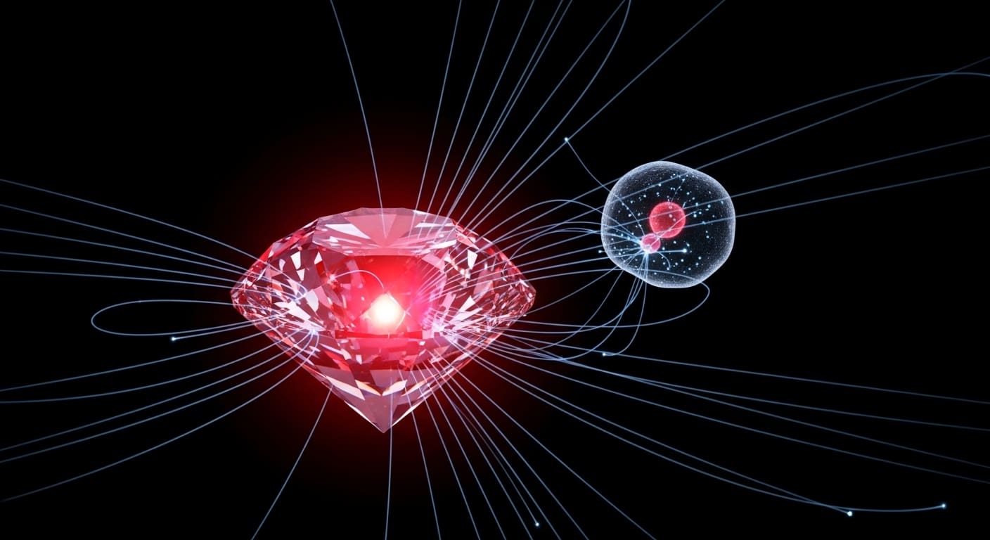 Atomic Spin Reveals Magnetic Fields Via Light Pattern Shifts