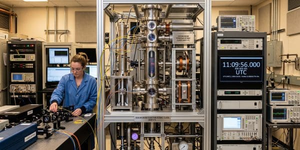 Atomic Clocks Enable Link-Free Quantum Network Synchronisation