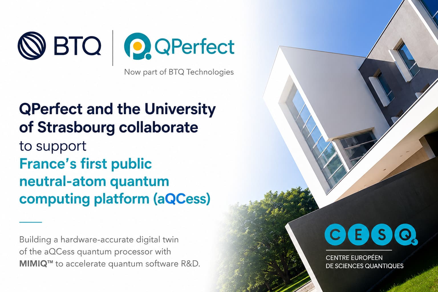 University of Strasbourg’s QPerfect aQCess Targets Over 400 Qubits