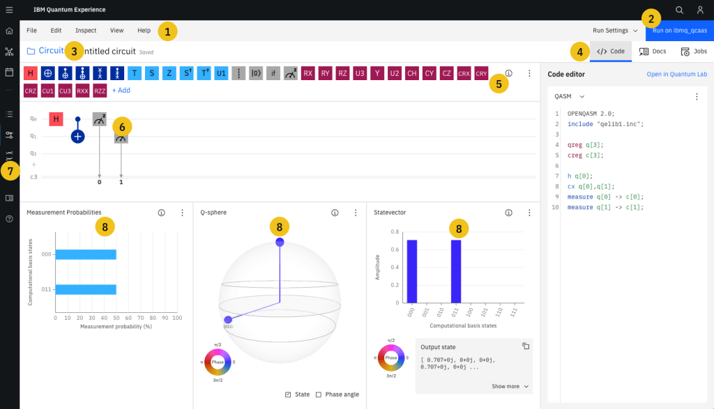 Building a quantum circuit from qubits and gates. Quantum cloud services such as IBM Q allow users to build Quantum Circuits in the cloud - to explore just about anything.