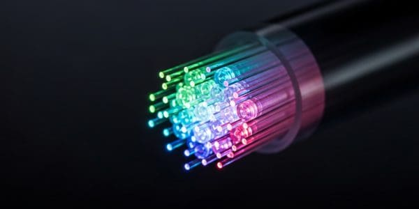 Multi-coloured fibre-optic array