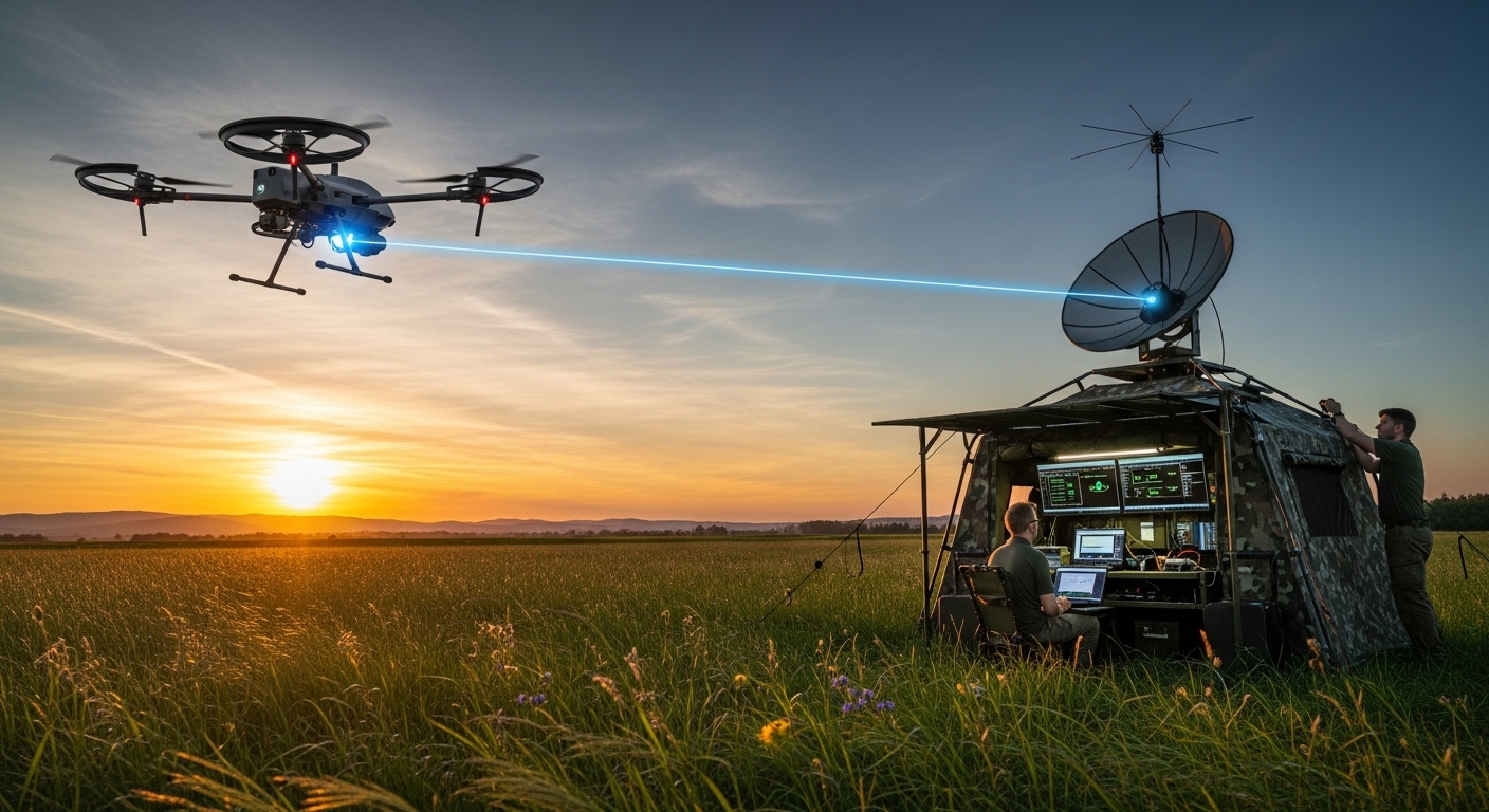 Drones Establish Secure Quantum Link over 1.2 Kilometres