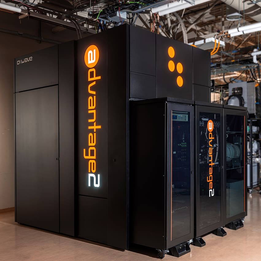 D-Wave Advantage quantum computer system cabinet