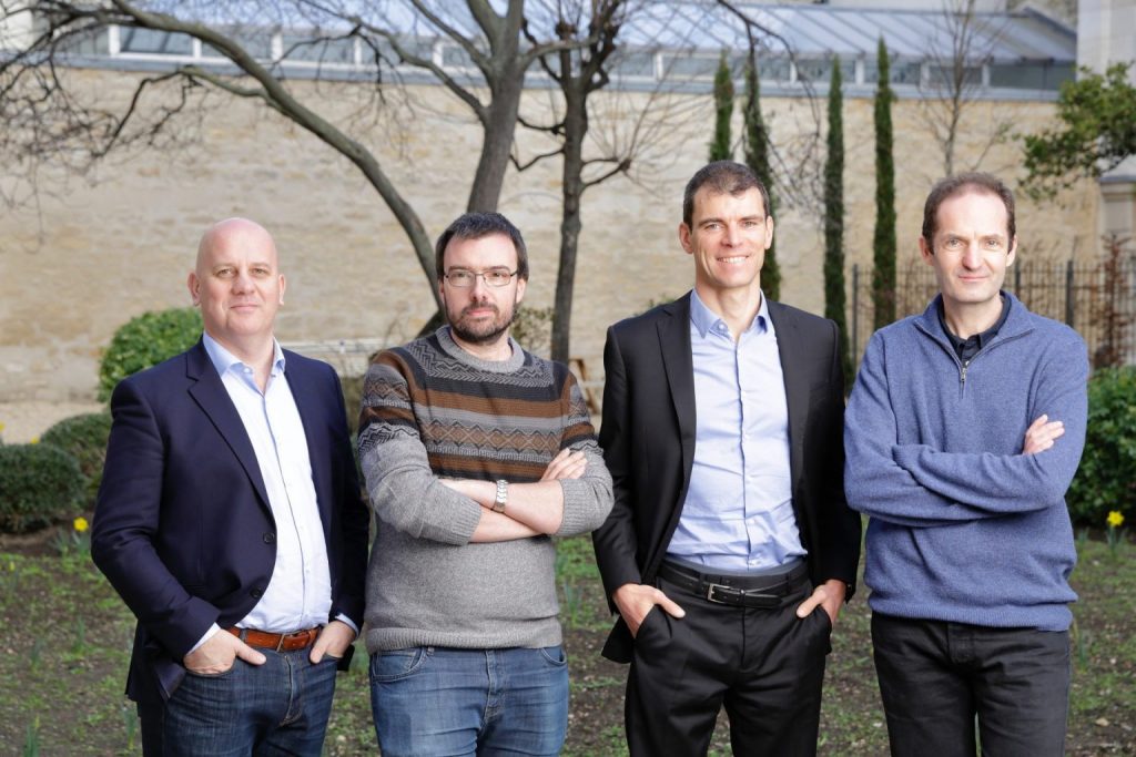 Pasqal’s founders, from right to left: Antoine Browaeys, Georges-Olivier Reymond, Thierry Lahaye , Christophe Jurczak.
