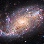 A face-on spiral galaxy