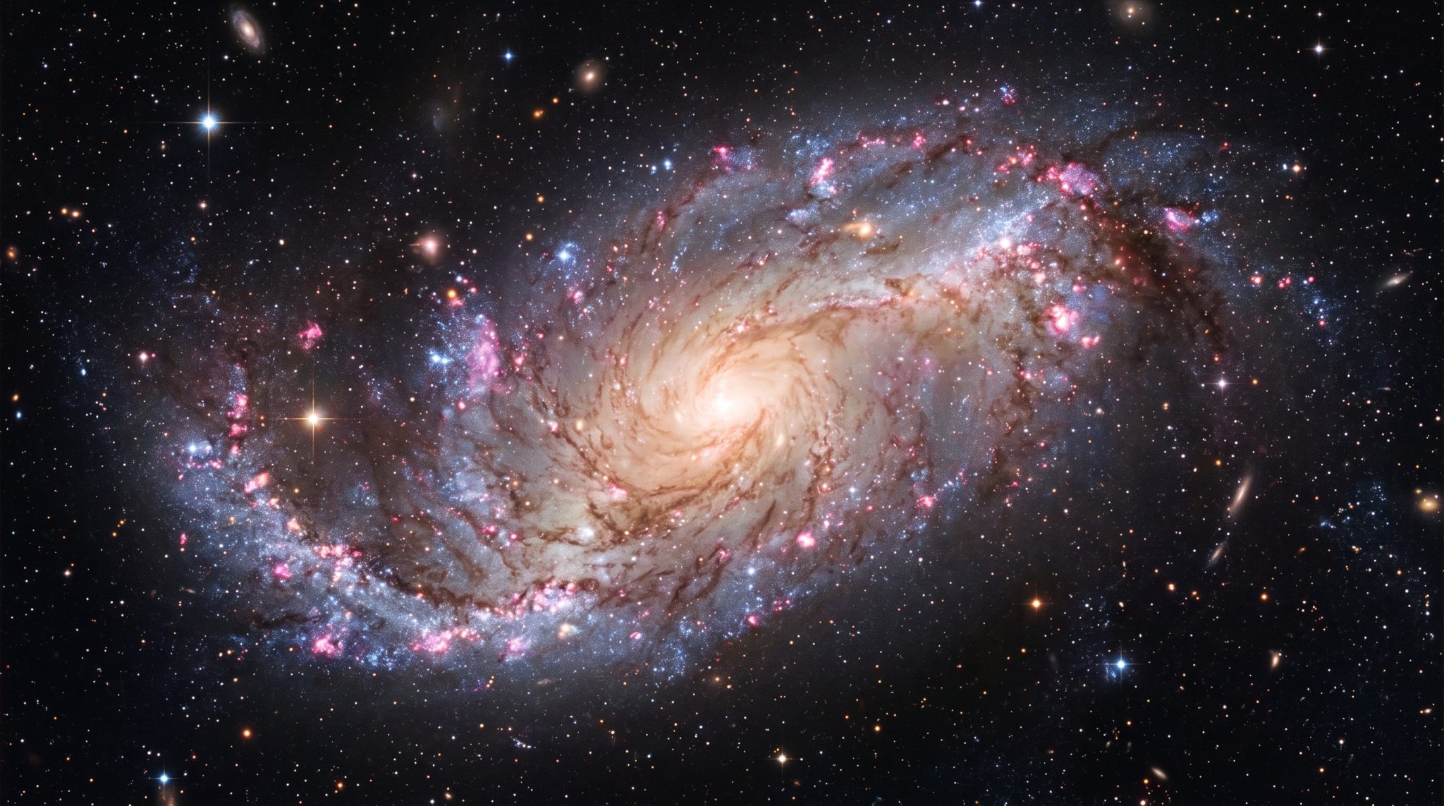 A face-on spiral galaxy