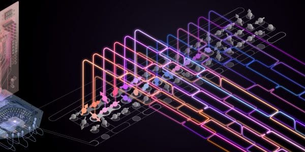 HRL Ribbon Cable Preserves Qubit States in Self-Controlling Processor
