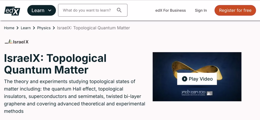 Quantum Computing Courses from Online Platforms: Edx and Coursera.