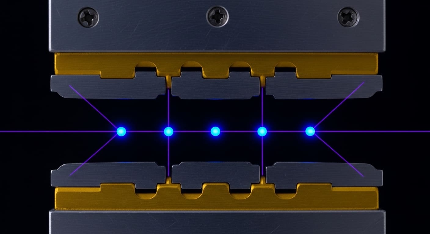 Trapped ion quantum computer using laser-controlled individual atoms