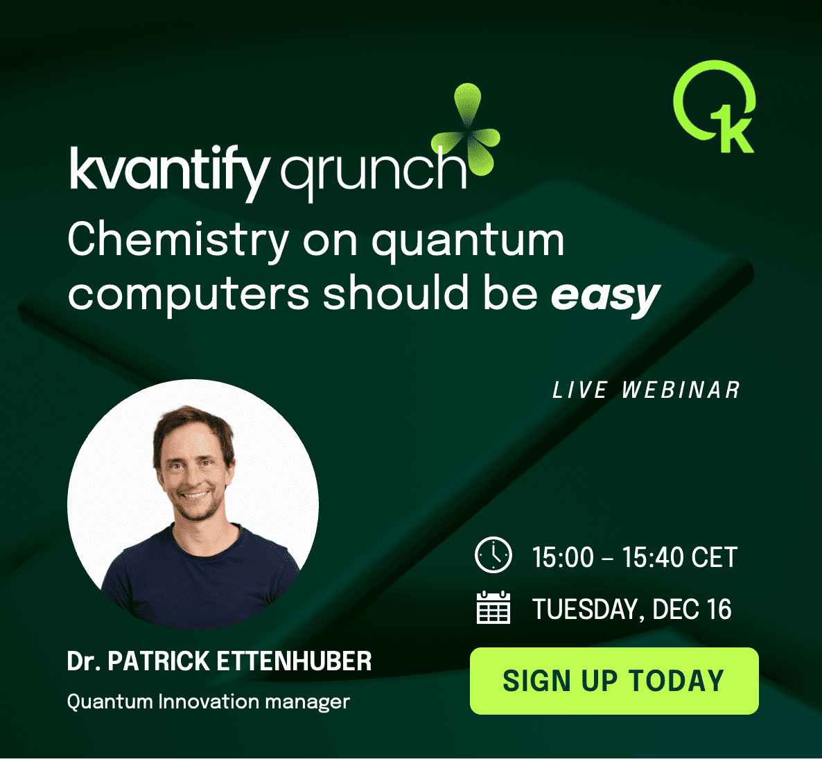 Kvantify Qrunch Aims to Simplify Quantum Computing for Chemists