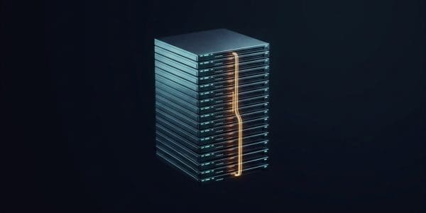 Server blades carrying a stream of data
