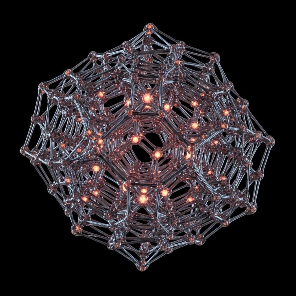 Unusual lattice structure with shimmering nonstandard ordering, subtle fractionalized excitations glowing within