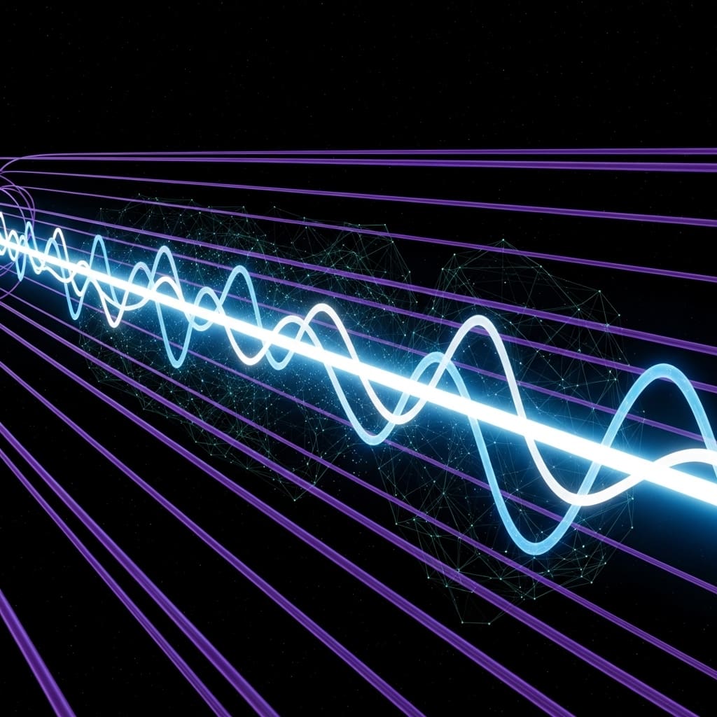 Electron path moving through magnetic field lines while remaining coherent and undistorted
