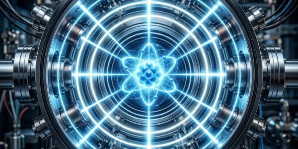 Alternate angle on a cesium atom inside an optical cavity