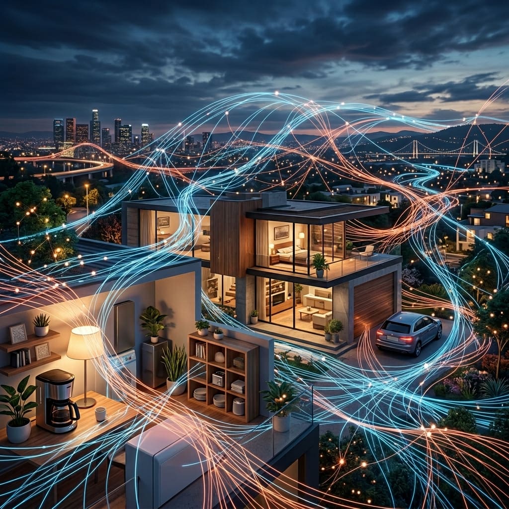 Mesh of connected sensor nodes with active links