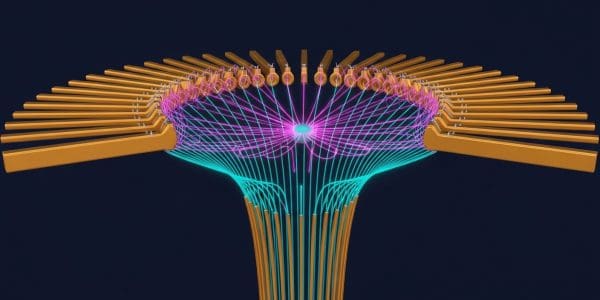 Trapped ion quantum computer controlling individual atoms with lasers
