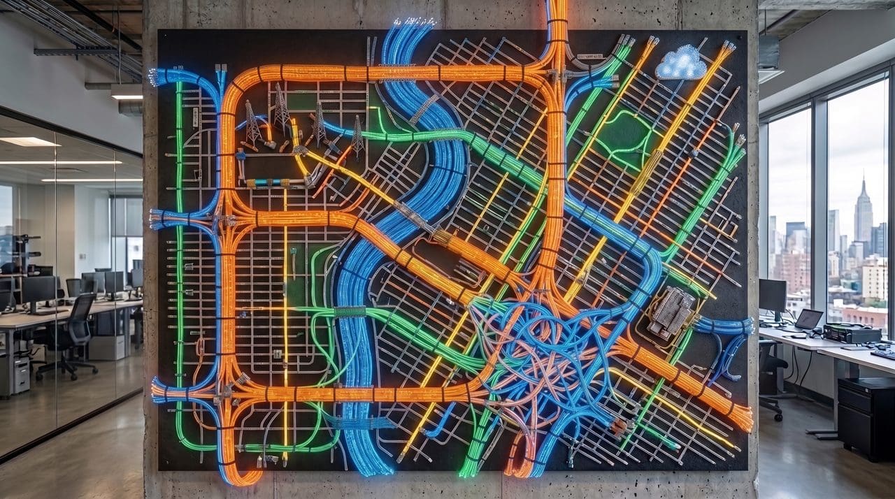 A metropolitan quantum network map