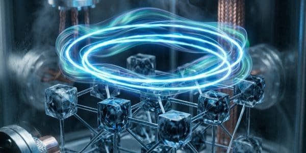 Levitating superconductor pellet above a magnet