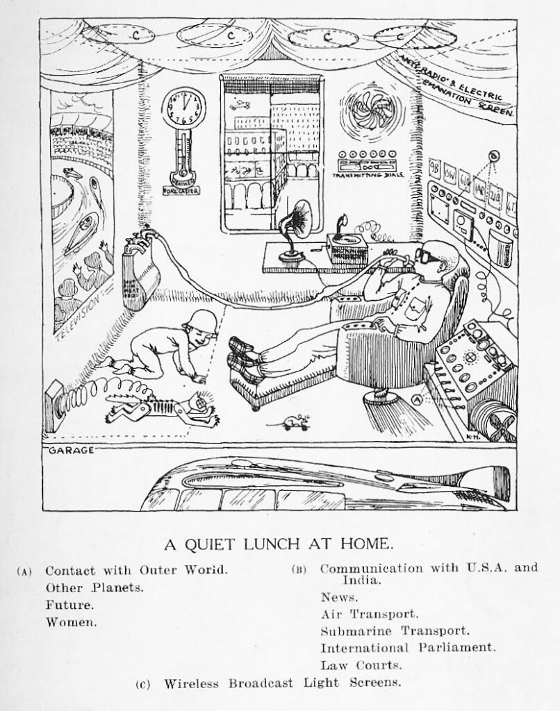 Predictions about the future are often wrong, these predictions from 1925 have never quite been born out, but the trends are often there, but the detail isn't. AM Low predicted flying cars, our home life and even the future of the fairer sex.