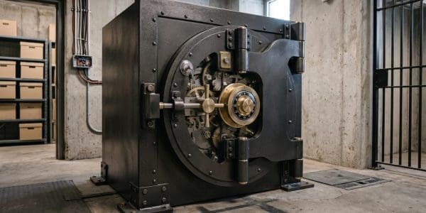 A secure vault door