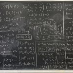 A blackboard of linear algebra theorems and basis working