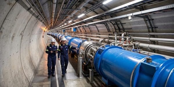 A particle-accelerator tunnel