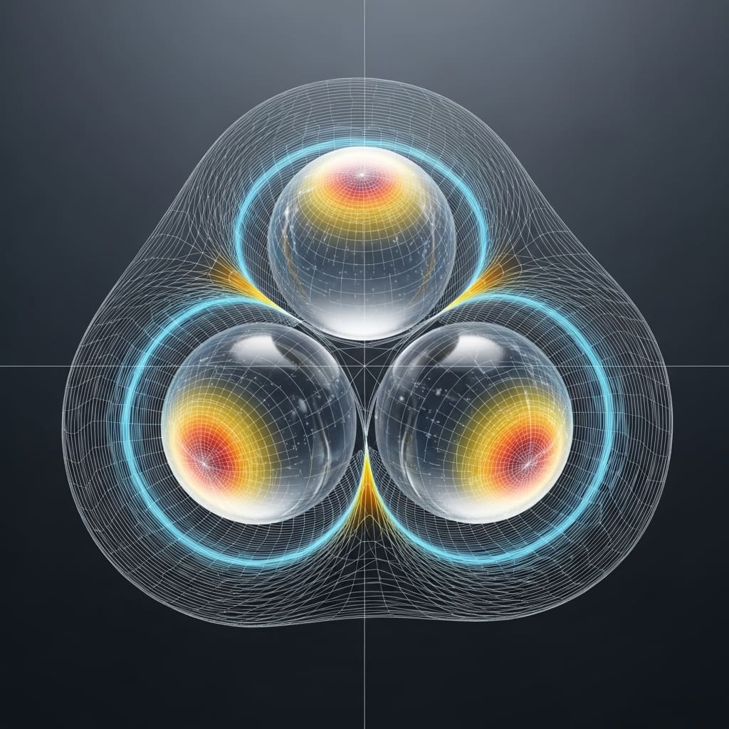 Born Rule Defines Distributions Using Three-Qubit