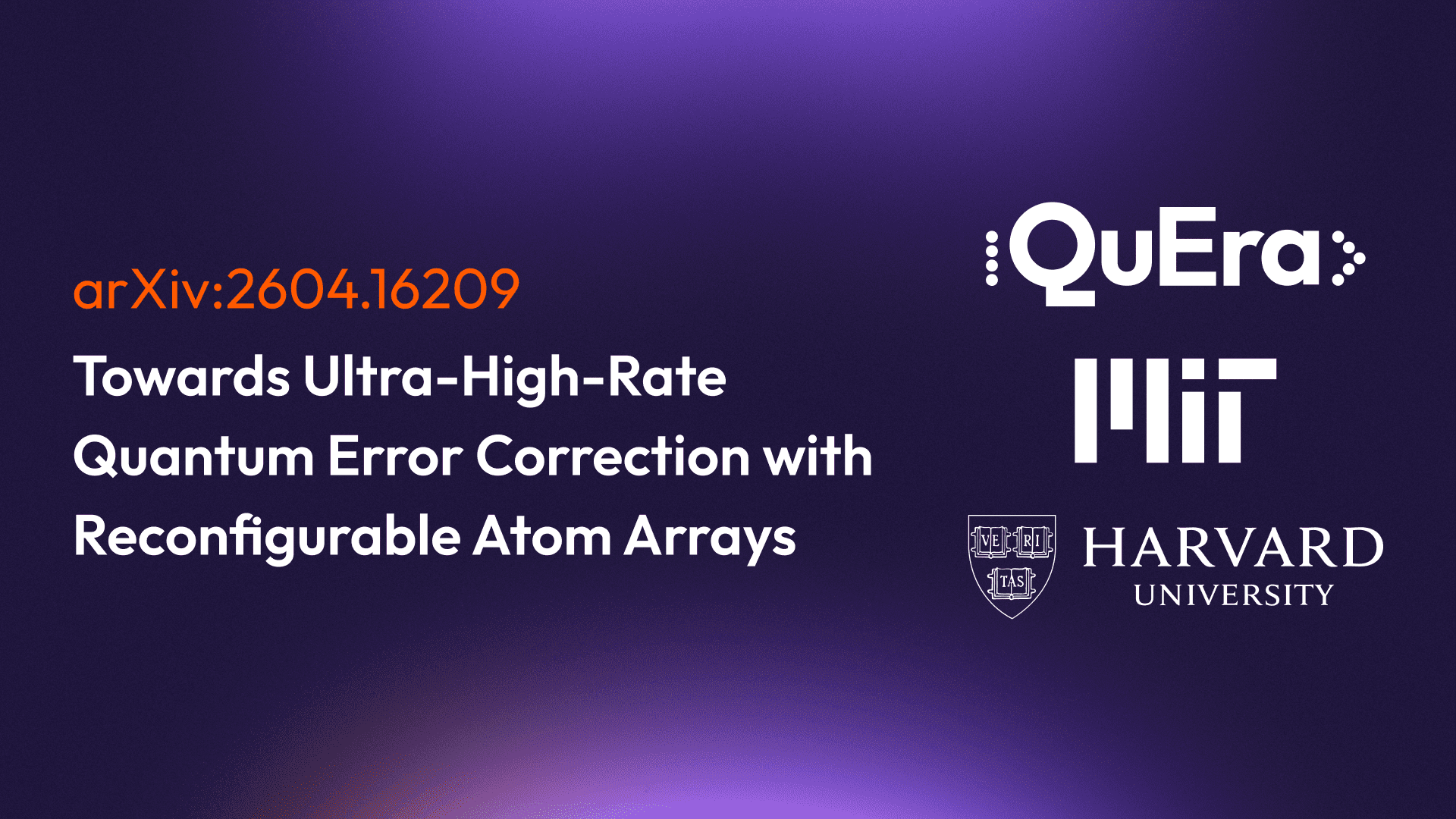 QuEra Achieves 1 Error Per Trillion Steps In Memory Result