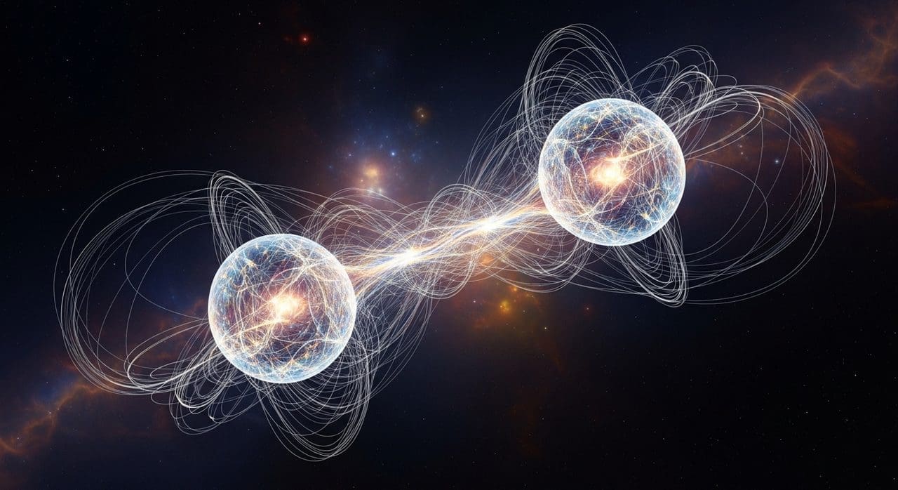 Entangled beams of light