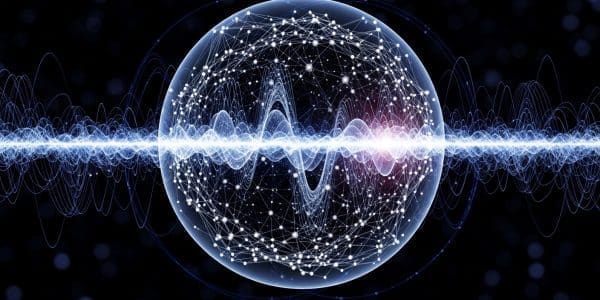 Waveform passing through a networked sphere