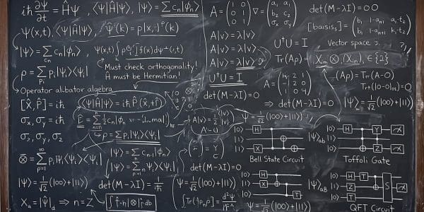 A blackboard of named quantum circuits and gate identities