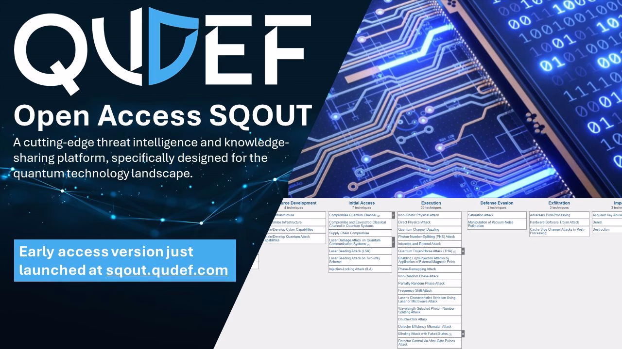 QuDef Launches World's First Quantum Technology Threat Intelligence Platform