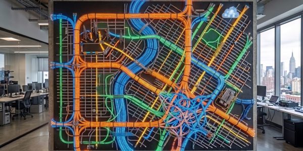 A metropolitan quantum network map