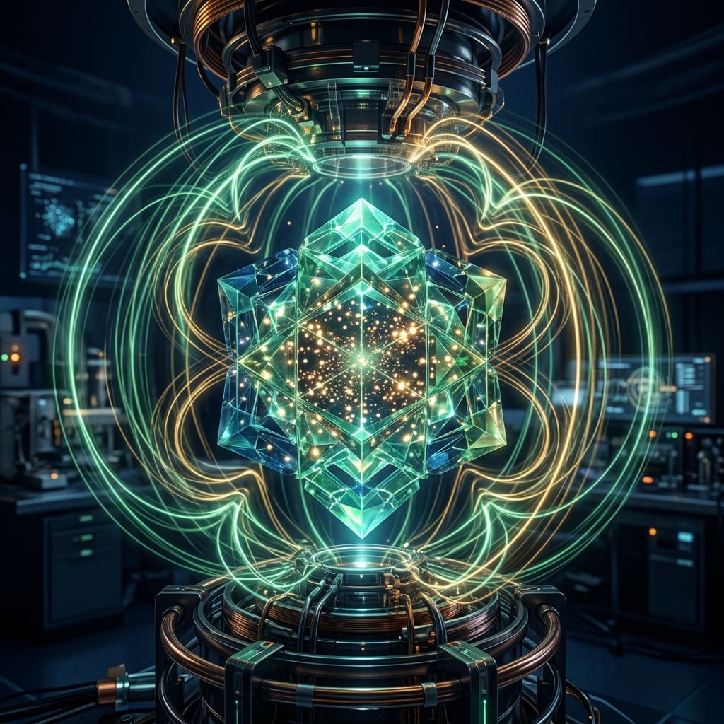 Crystal lattice holding qubits as long-lived spin states