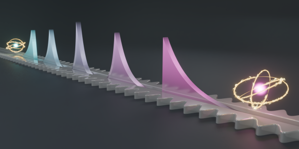 a visualization of the photon's wave shape
