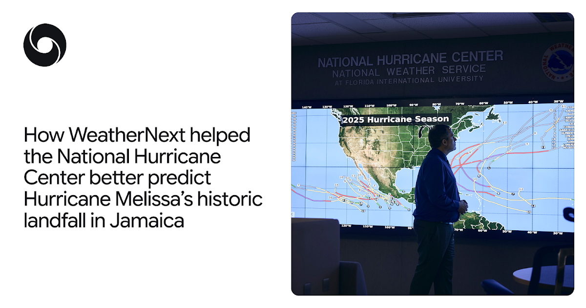 WeatherNext Spots Hurricane Melissa’s 35+ MPH Rapid Intensification