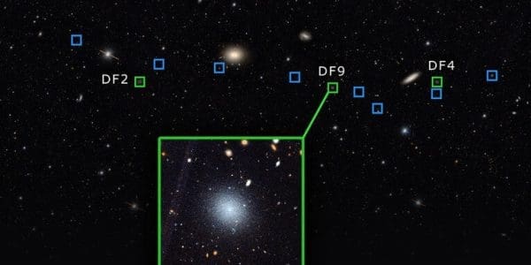 Yale Astronomers Map Row of Galaxies Lacking Dark Matter